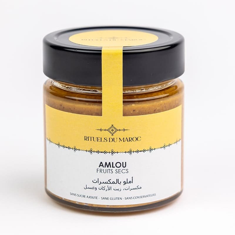 Amlou fruits secs 1 Amlou aux fruits secs pur et naturel – Rituels du Maroc