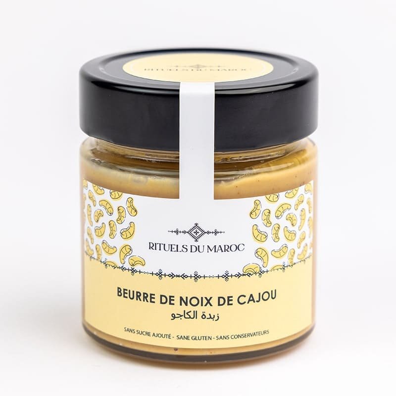 Beurre de noix de cajou 1 Beurre de noix de cajou pur et naturel du Maroc – Rituels du Maroc
