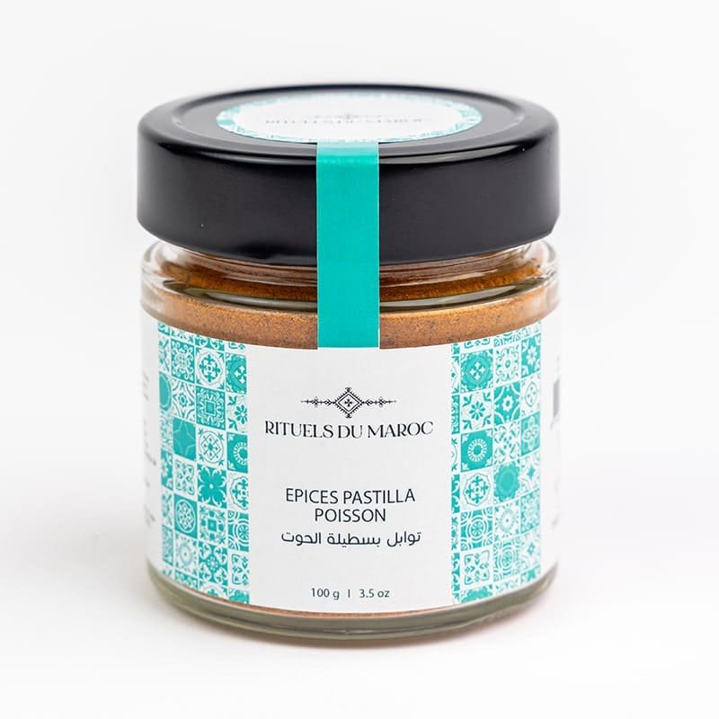 Épices Pastilla poisson 1 Épices pour pastilla au poisson naturelles du Maroc – Rituels du Maroc