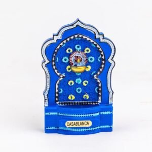 Accueil 46 Magnet artisanal fontaine de Casablanca – Souvenir du Maroc