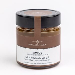 Accueil 21 Amlou amandes au chocolat noir sans sucre et 100 % cacao – Rituels du Maroc