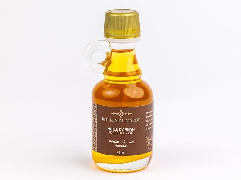 Huile d’argan torréfiée bio 40 ml du Maroc – Rituels du Maroc