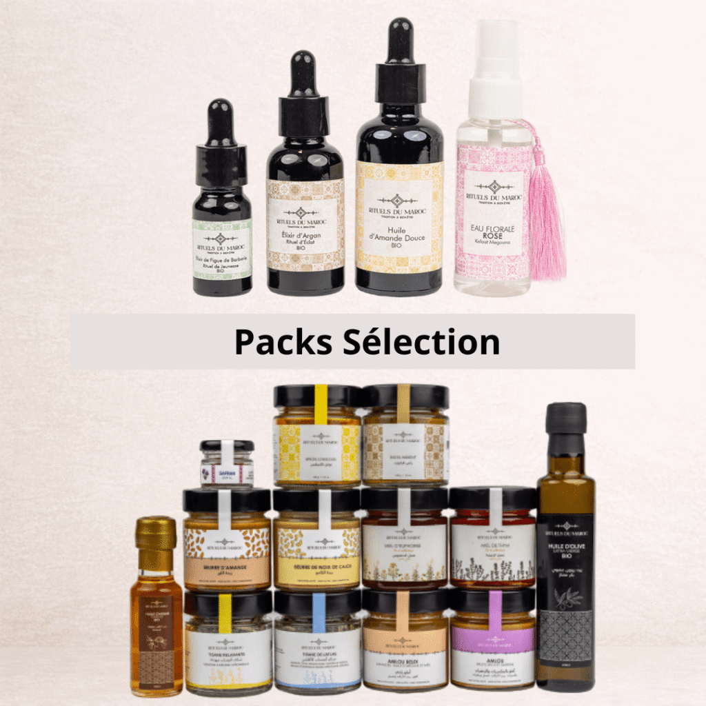 Pack promotion de produits du terroir et cosmétiques marocain