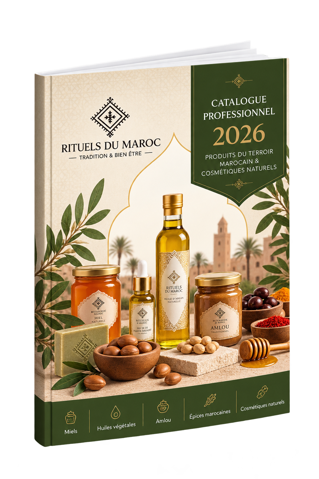 Catalogue Professionnel 1 Catalogue professionnel Rituels du Maroc présentant les produits du terroir marocain et les cosmétiques naturels